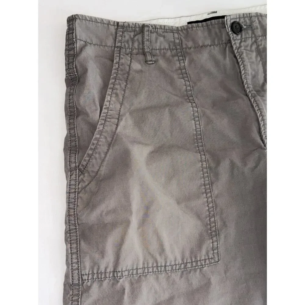 Banana Republic Men's Gray Ripstop Utility Cargo Shorts Size 33